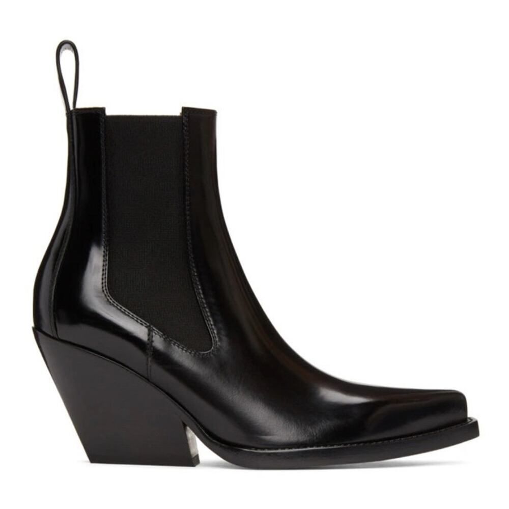 BOTTEGA VENETA
Glossed-Leather Ankle Boots